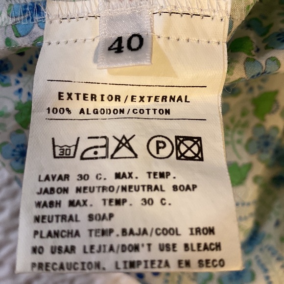 Vintage like Cotton Floral Top by Antonio Pernas, S - Picture 5 of 8